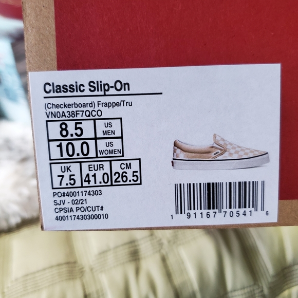 Vans Checkerboard Frappe Classic slip-on (cl) - Picture 2 of 13